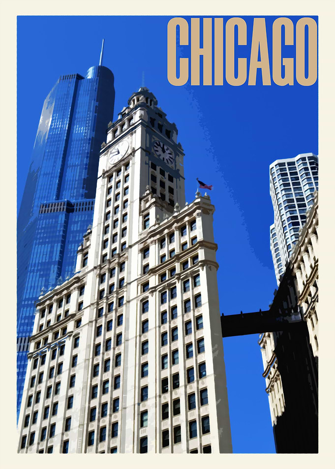 Chicago Vintage Poster