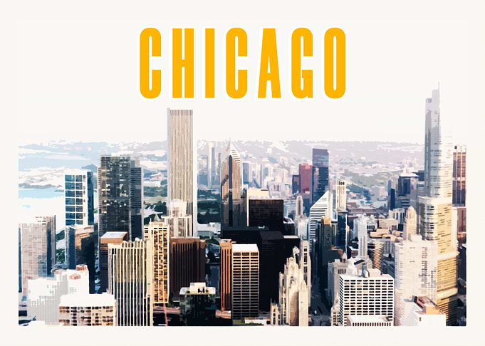 Chicago Vintage Poster