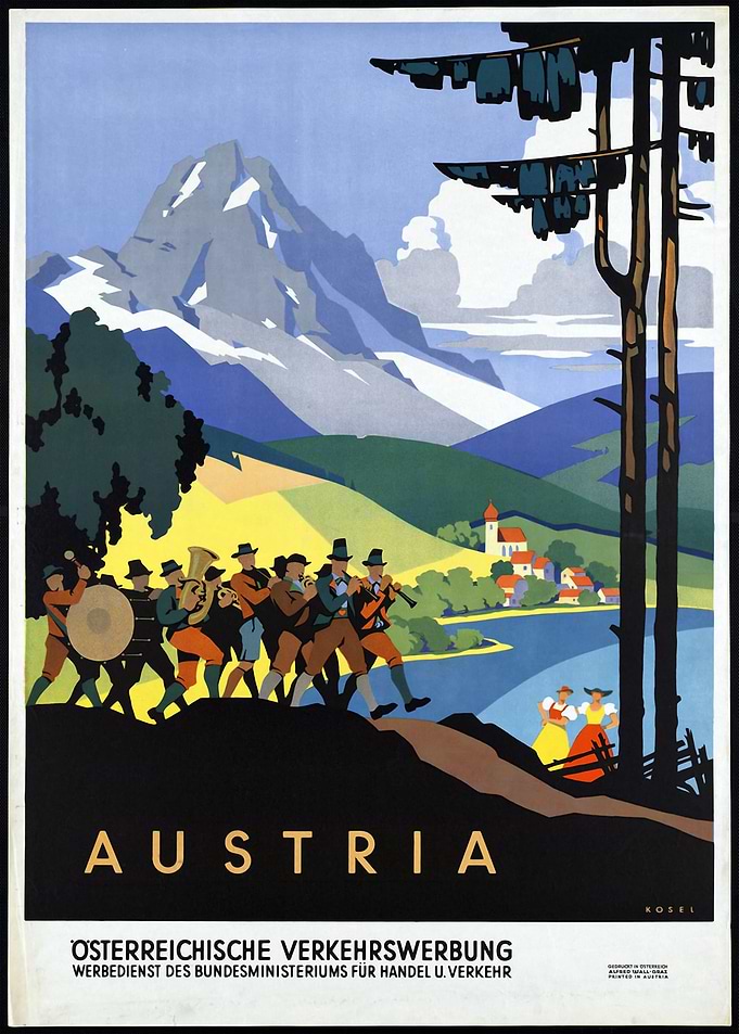 Austria Vintage Poster