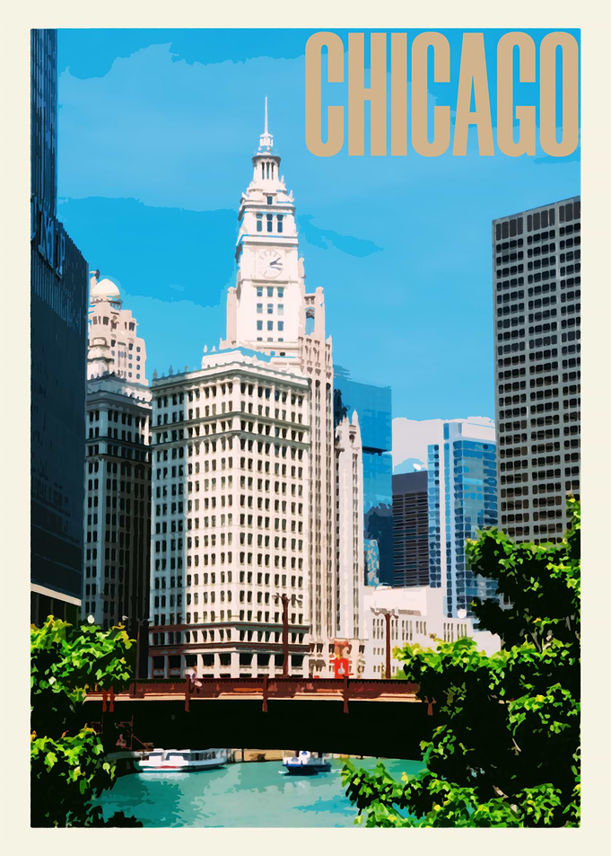 Chicago Vintage Poster