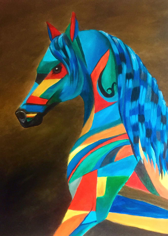 Horse modern painting