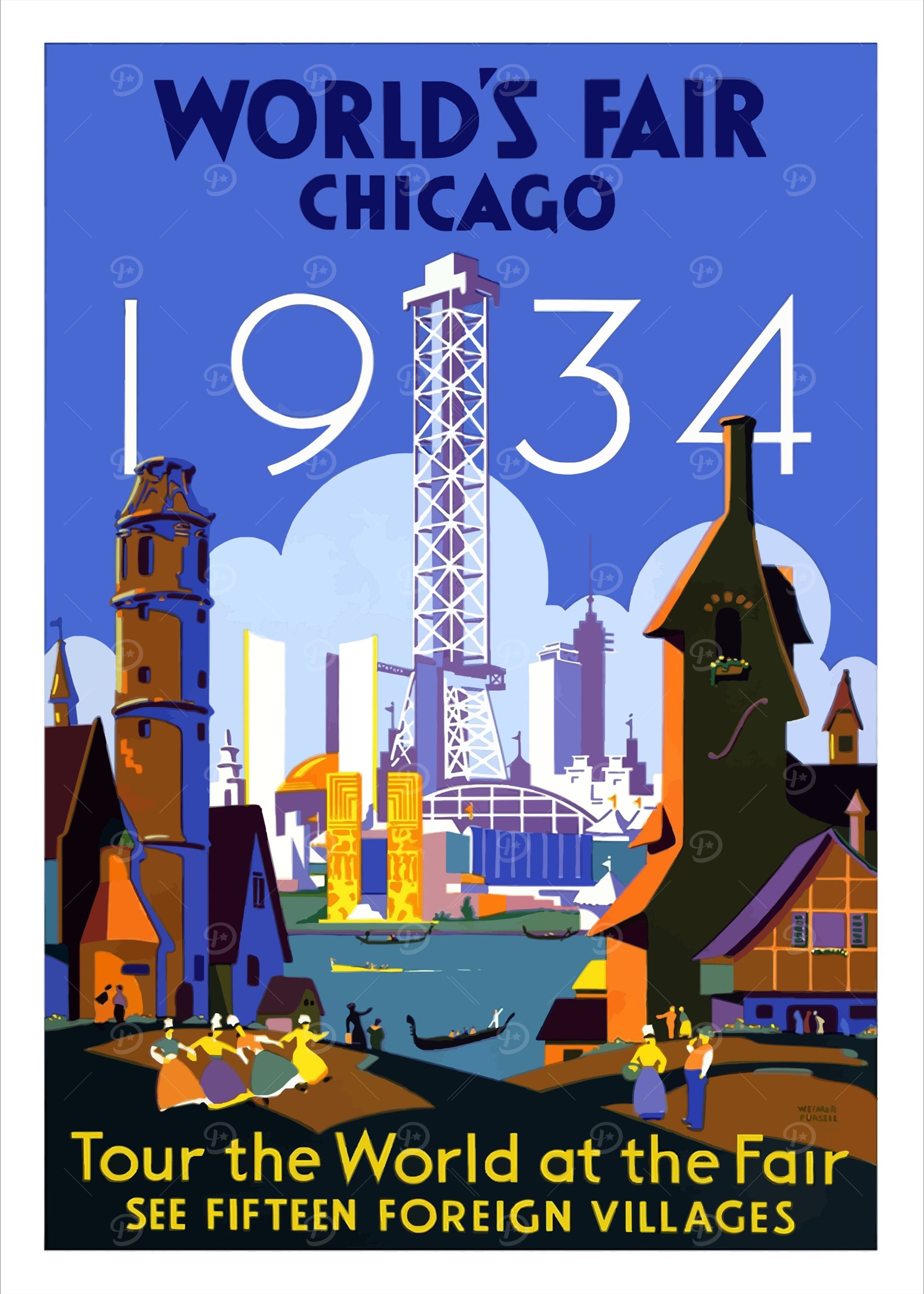 Chicago Vintage Poster