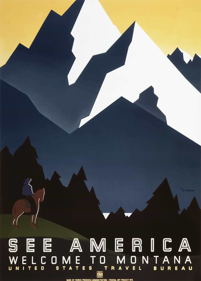 Montana Vintage Poster