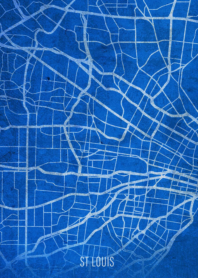 St Louis Missouri City Map