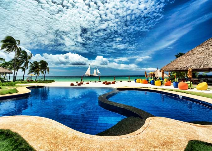 Poolside in the Philippine