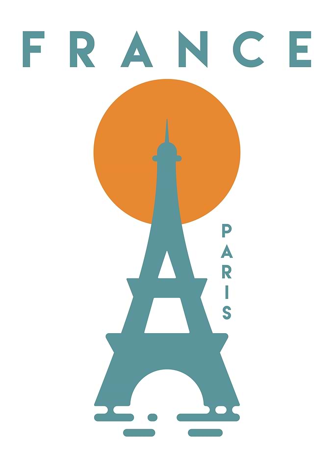 France Paris Minimalistic