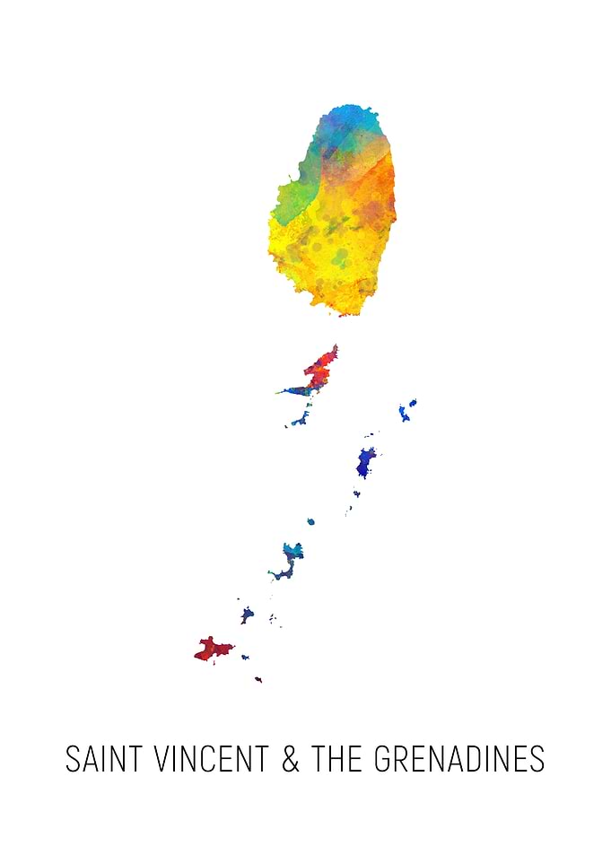 St Vincent Grenadines Map