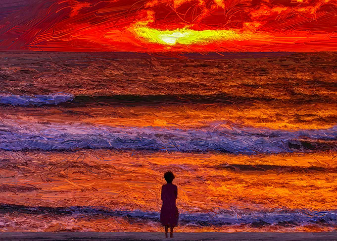 Girl on the beach