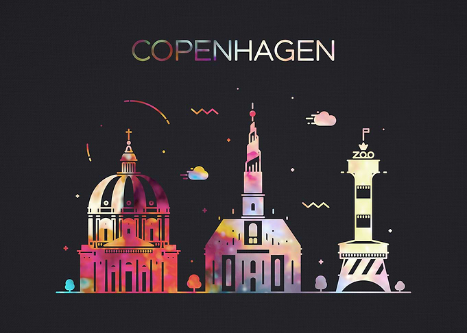 Copenhagen City Skyline