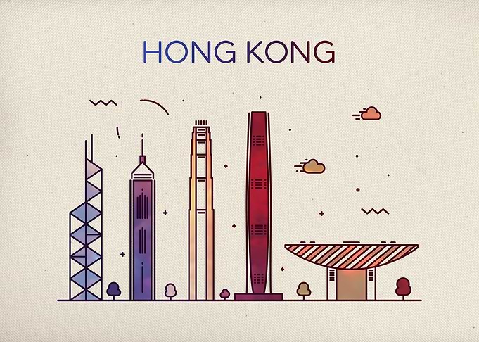 Hong Kong City Skyline