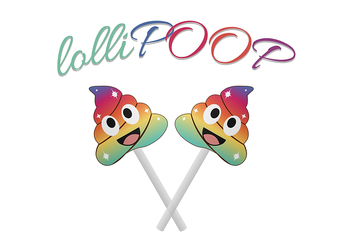Magical unicorn lollipop