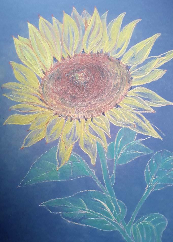 Vintage cottage Sunflower
