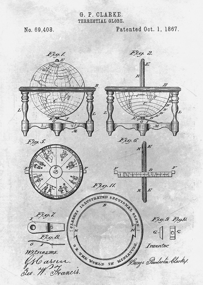 No250 Terrestial globe