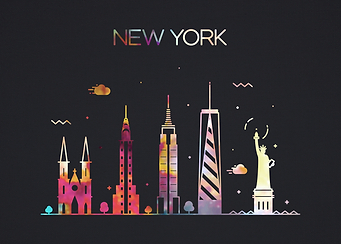 New York City Skyline Dark