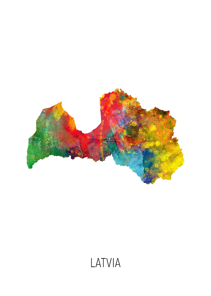 Latvia Map