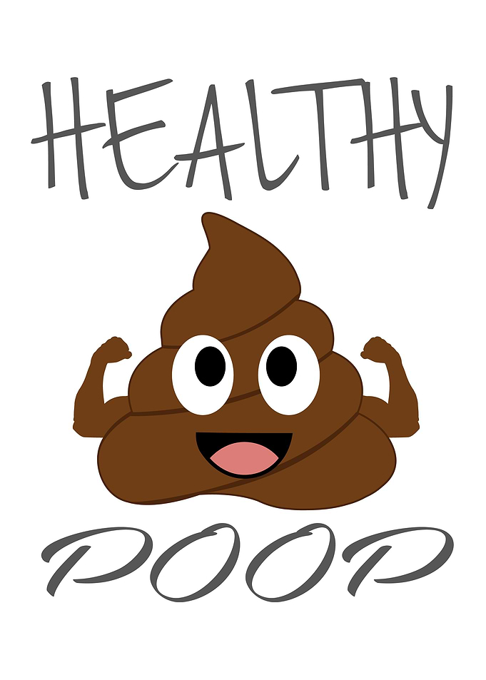Healthy poop with flexing