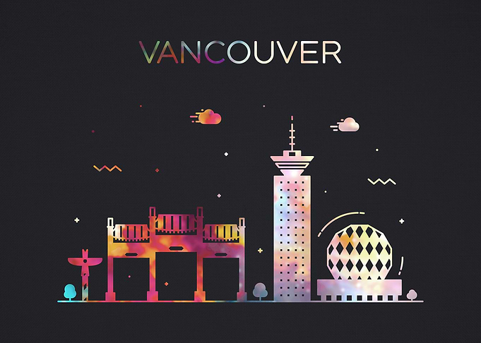 Vancouver Canada City Dark