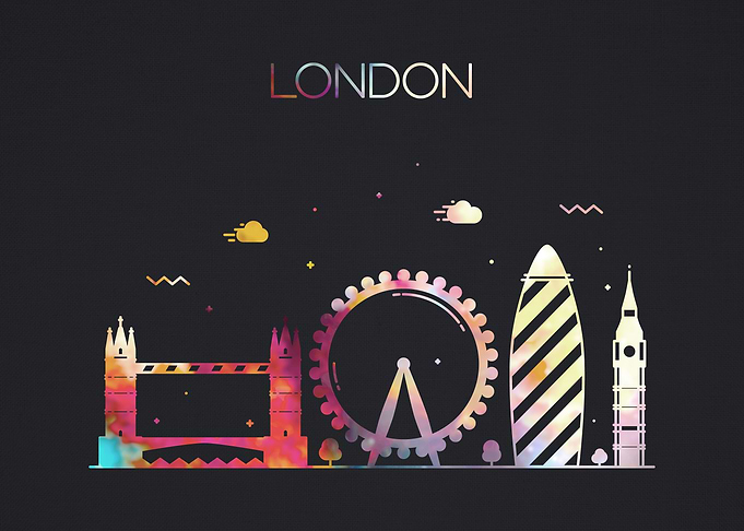 London England City Dark