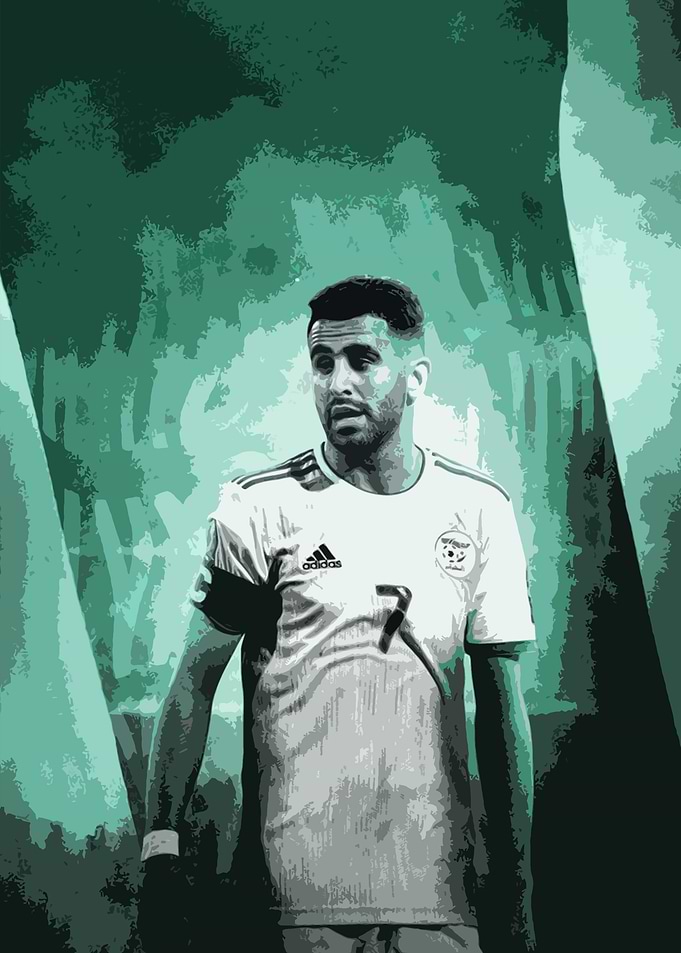 Riyad Mahrez Painting