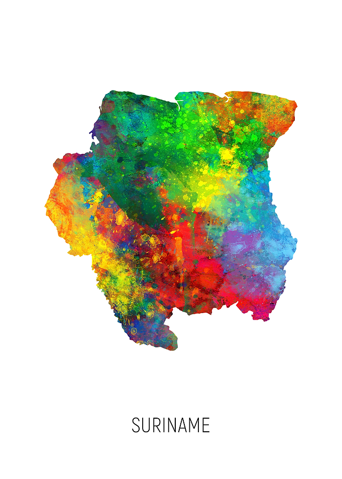 Suriname Map