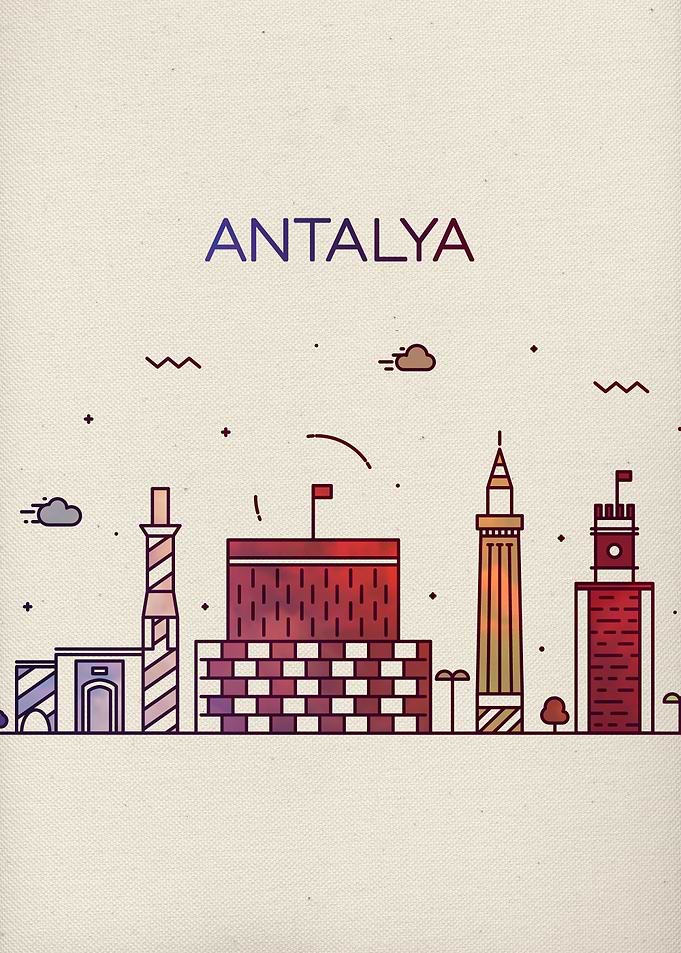 Antalya Turkey Skyline