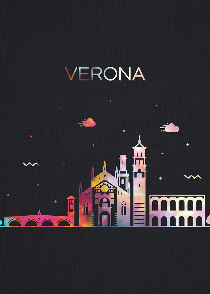 Verona Italy City Skyline