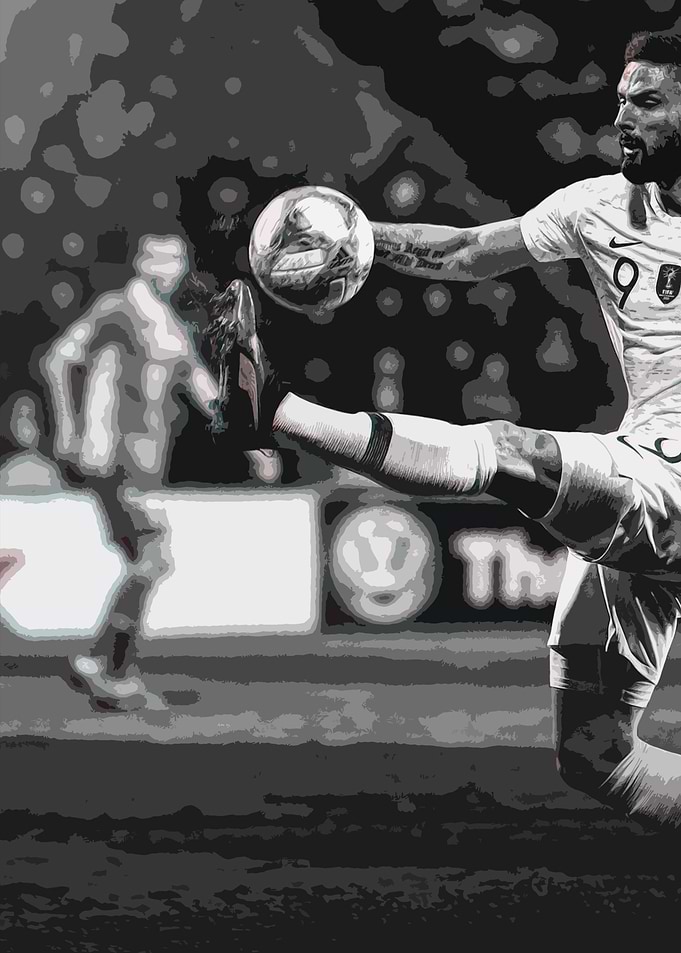 Olivier Giroud Painting