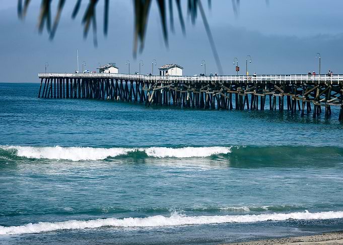 Side View of Ocean Pier