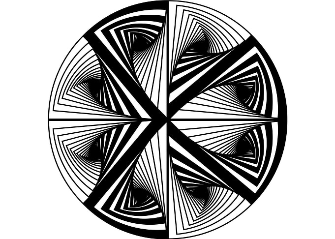 Striped Geometric Design