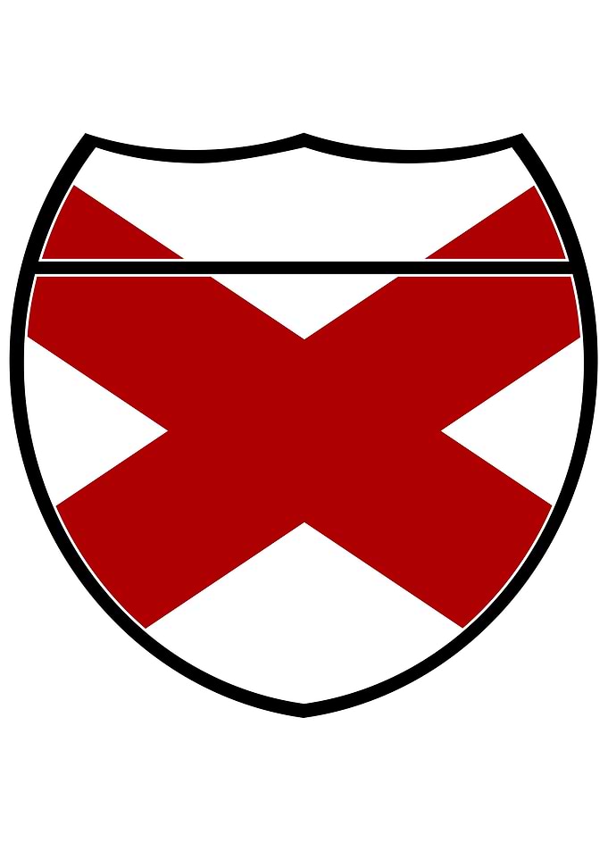 Alabama State Flag Sign