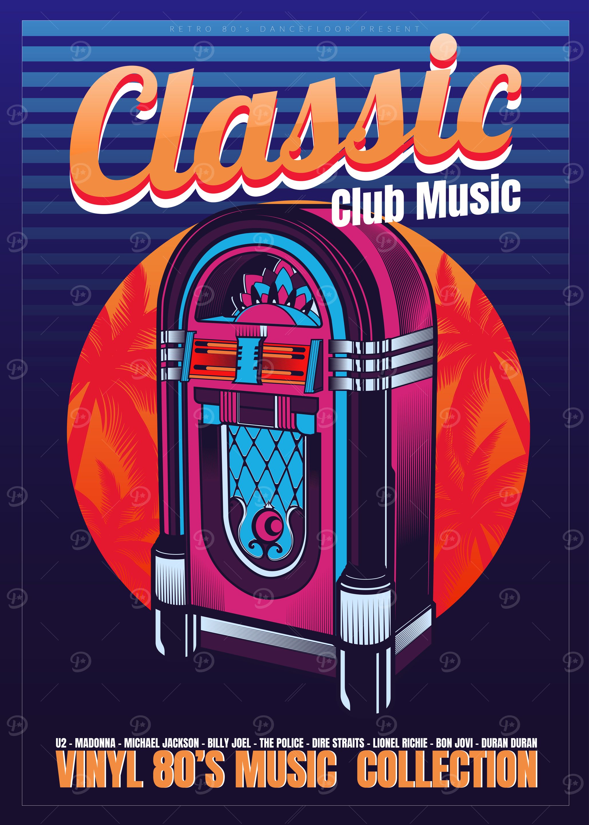 Classic Club Music Poster