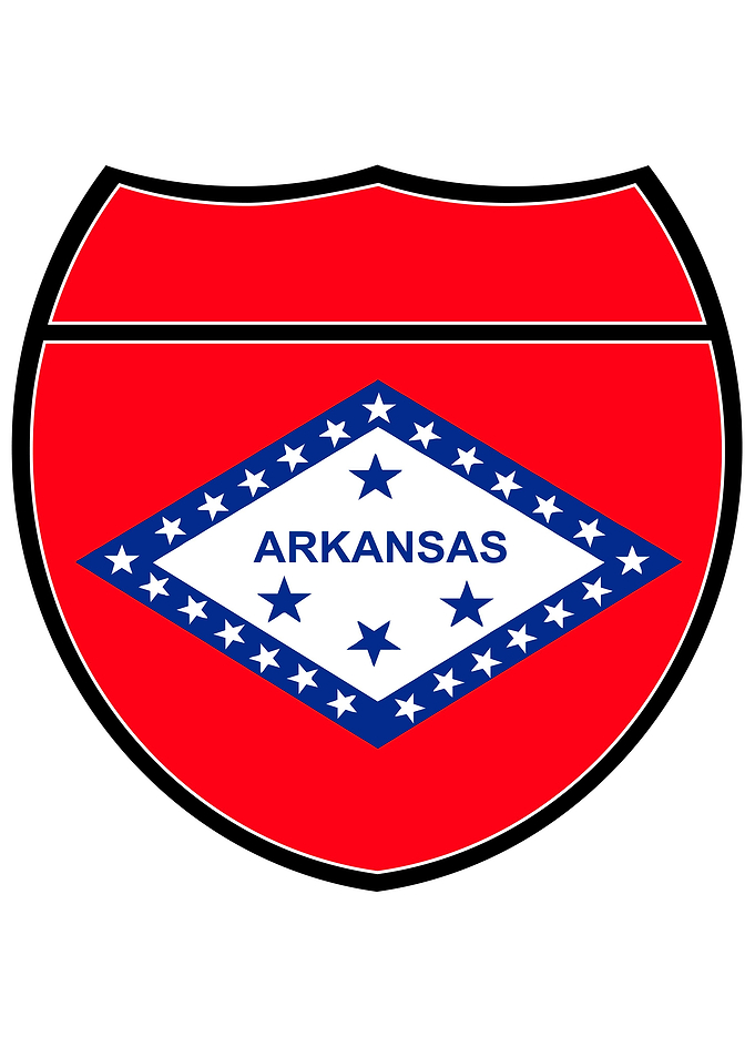 Arkansas Flag Sign