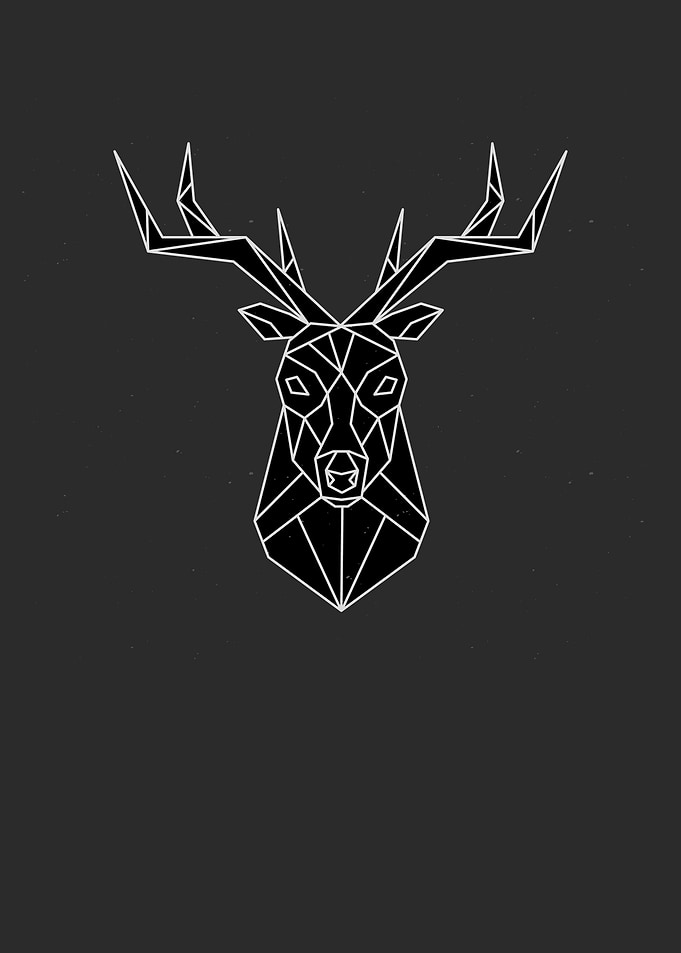 LOW POLYGONAL DEER