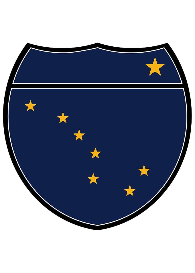 Alaska Flag Sign