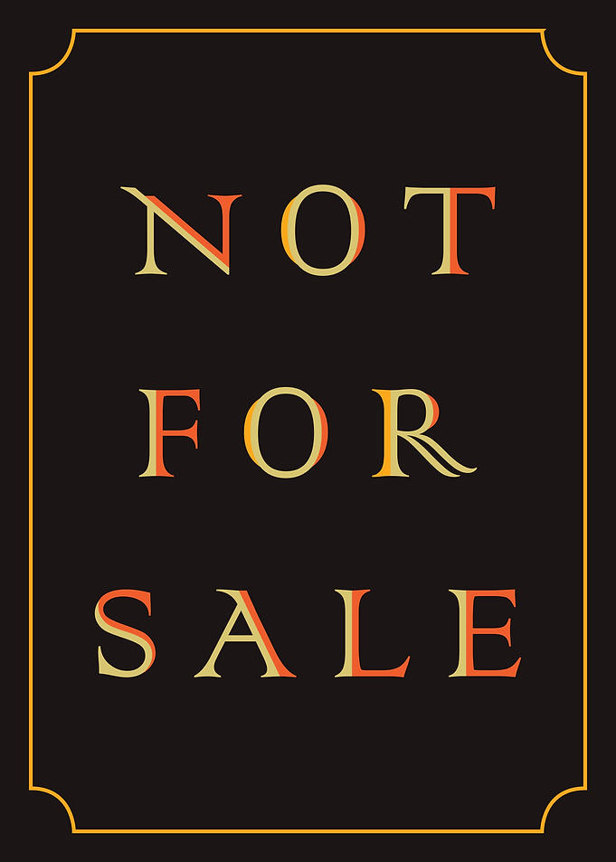 NOT FOR SALE