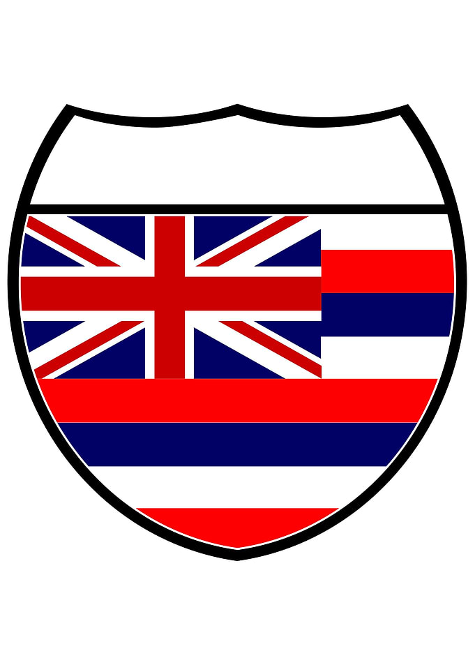 Hawaii Flag Sign