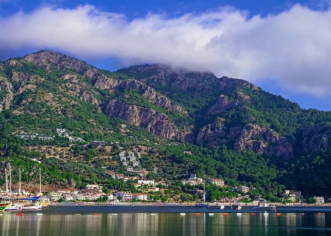 Mountains and sea