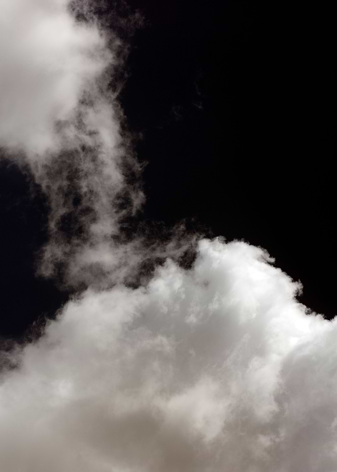 Black air sky with clouds