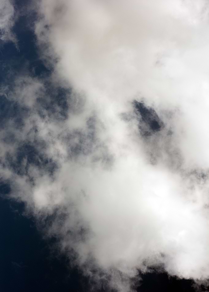 Black air sky with clouds