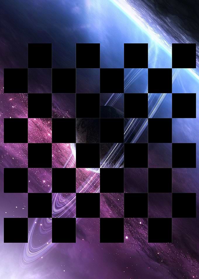 Chess Board Black Space