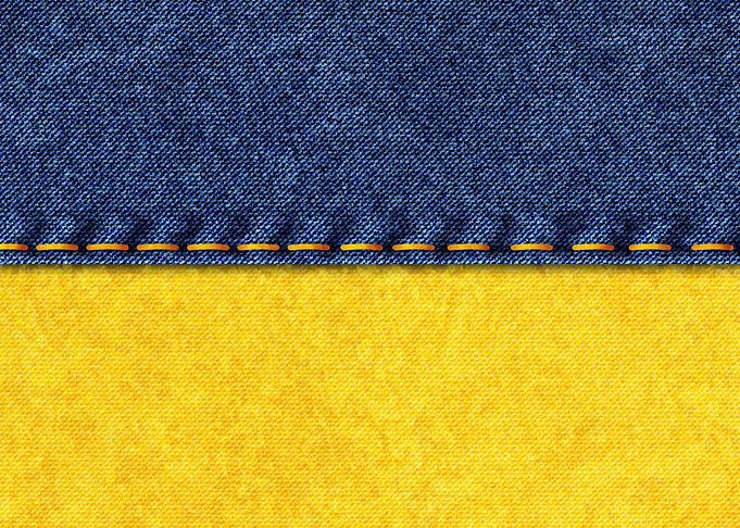 Flag of Ukraine denim