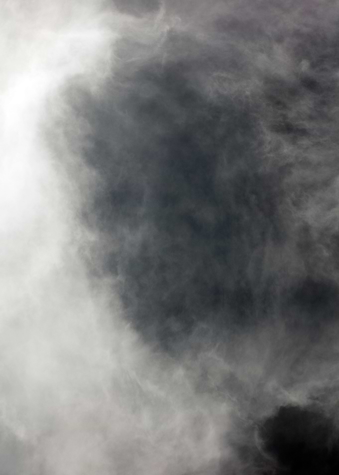 Black air sky with clouds
