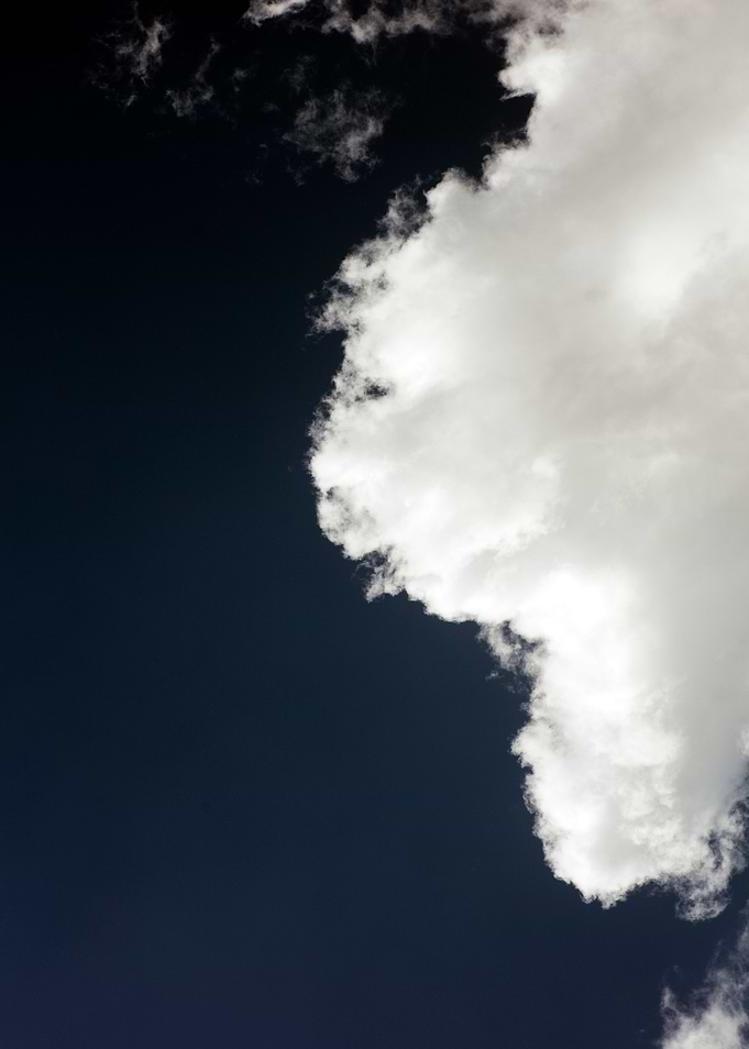 Black air sky with clouds