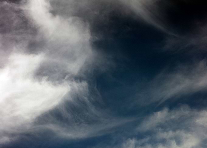Black air sky with clouds