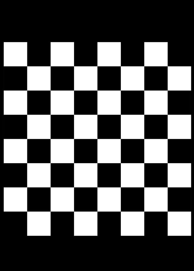 Chess Board Black White