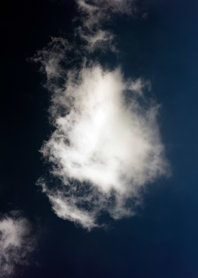 Black air sky with clouds