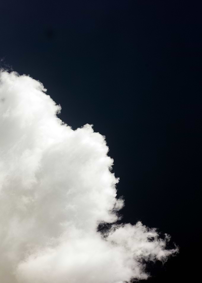 Black air sky with clouds