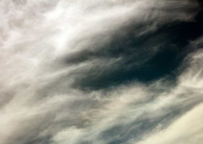 Black air sky with clouds