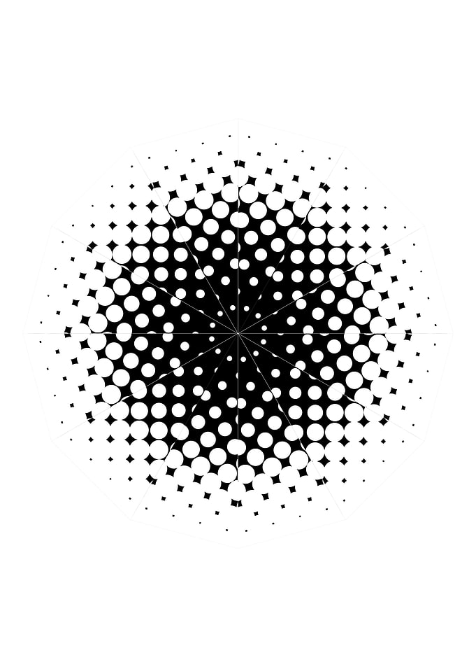 Half Tone Mandala