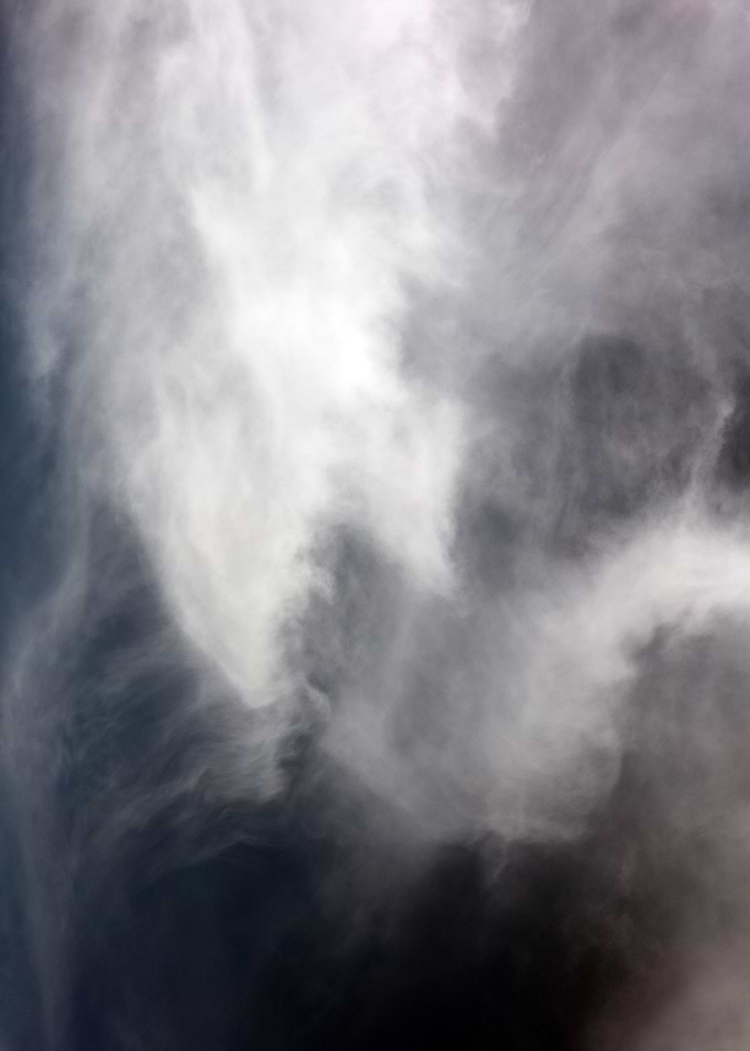 Black air sky with clouds